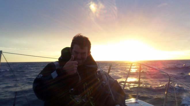 Alex and Dyfrig were happy with their first Figaro racing performance © Artemis Offshore Academy www.artemisonline.co.uk